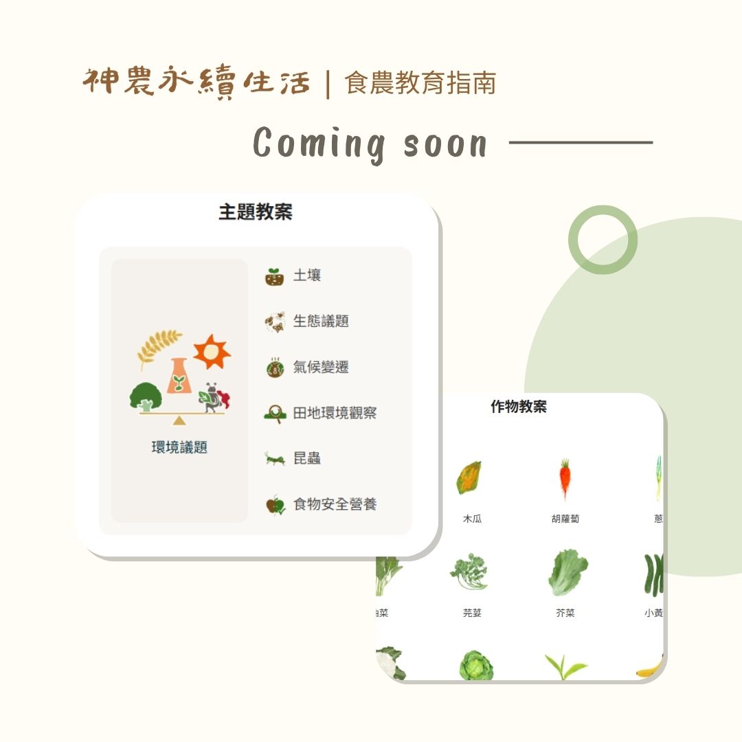 你曾經遇過這些問題嗎
​
．除了教怎麼種/怎麼吃以外，想不出還能教什麼？
．不知…